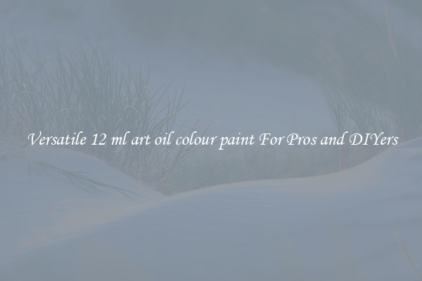 Versatile 12 ml art oil colour paint For Pros and DIYers