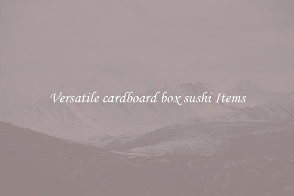 Versatile cardboard box sushi Items