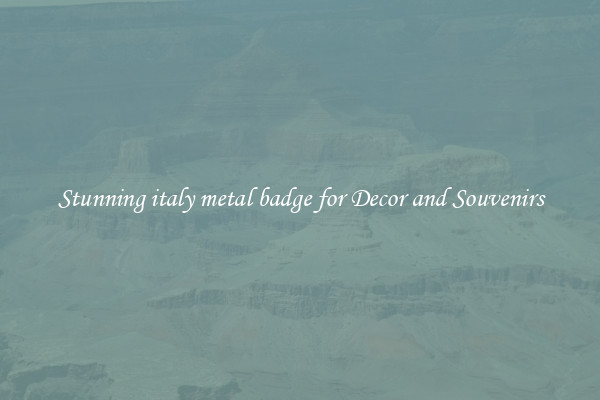 Stunning italy metal badge for Decor and Souvenirs