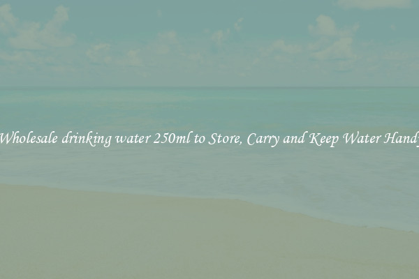 Wholesale drinking water 250ml to Store, Carry and Keep Water Handy