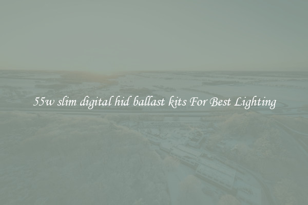 55w slim digital hid ballast kits For Best Lighting