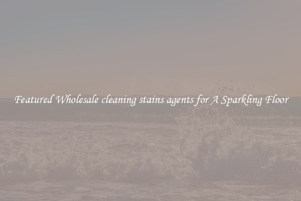 Featured Wholesale cleaning stains agents for A Sparkling Floor