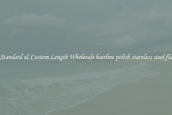 Buy Standard & Custom Length Wholesale hairline polish stainless steel flat bar