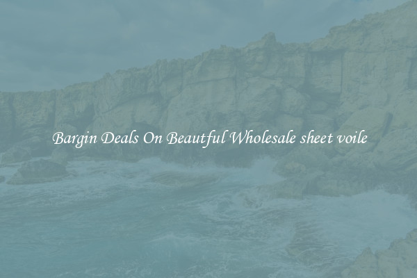 Bargin Deals On Beautful Wholesale sheet voile