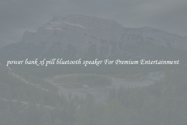 power bank xl pill bluetooth speaker For Premium Entertainment 