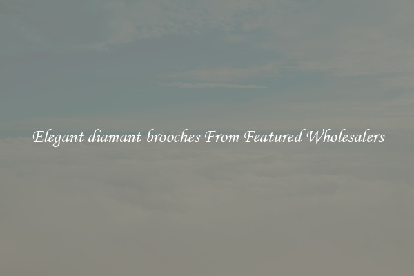 Elegant diamant brooches From Featured Wholesalers
